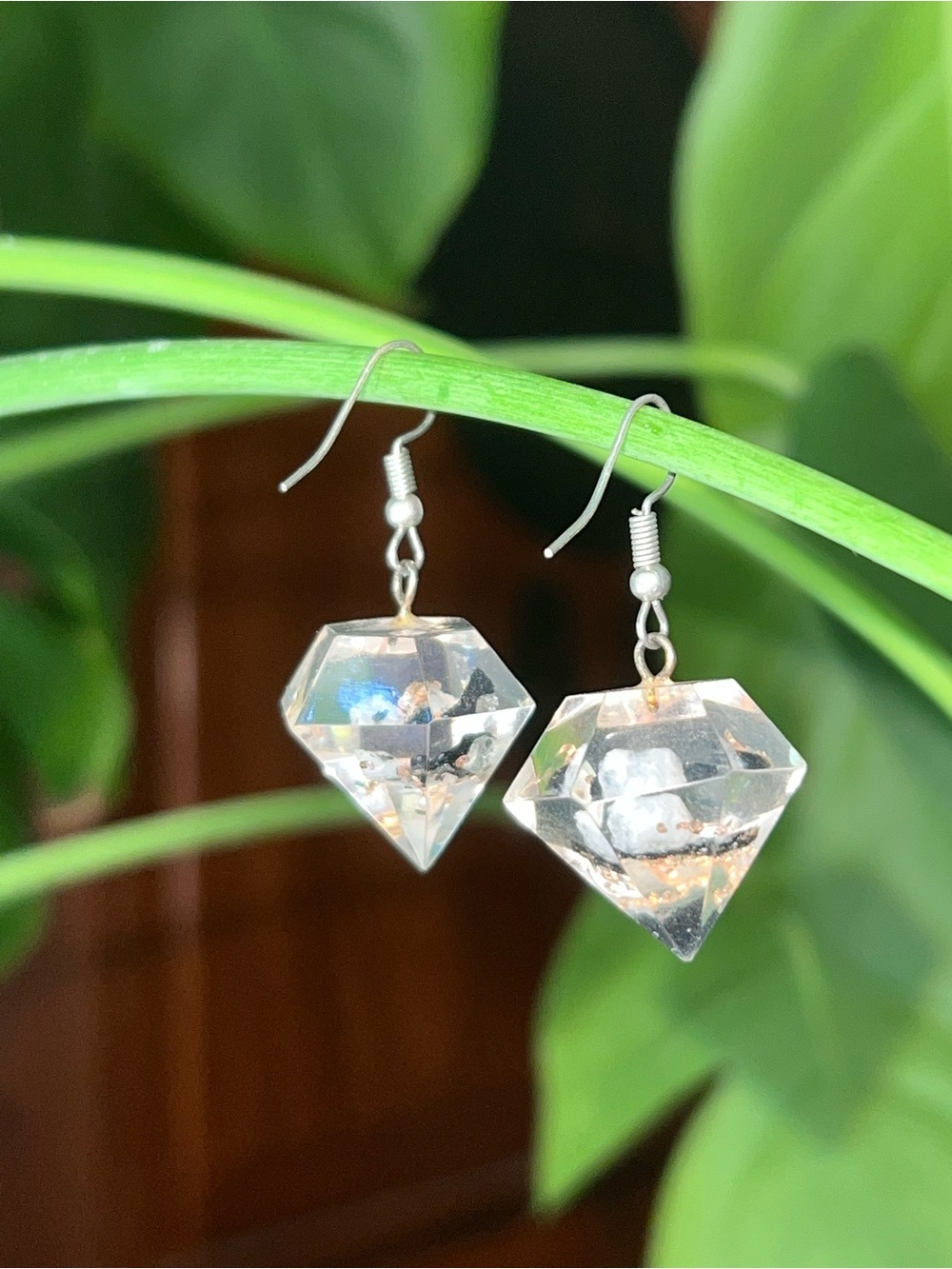 Crystal Diamond Drop Earrings